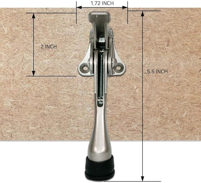 One Touch Kickdown Door Stopper, Door Holder, Heavy Duty Door Stops, Bottom of - Image 8