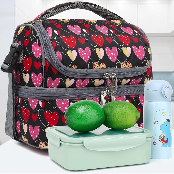 FlowFly Double Decker Cooler Insulated Lunch Bag Large Tote - Image 7