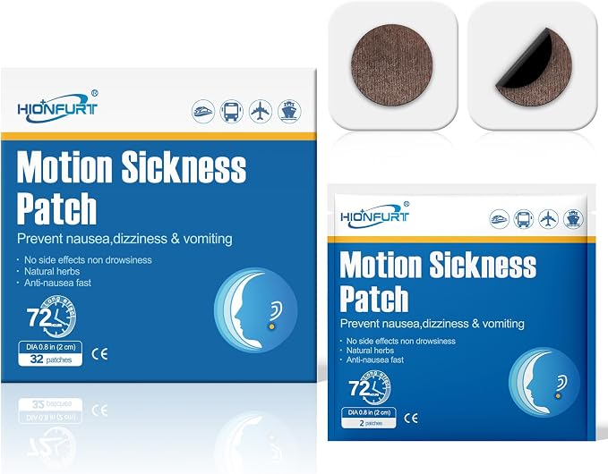 32ct Motion Sickness Patches – Sea Sickness Patches by HIONFURT