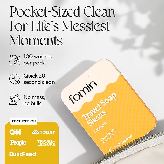FOMIN - Antibacterial Paper Soap Sheets Tin - Image 5