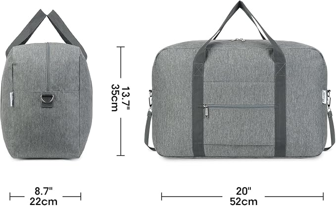 Narwey Foldable Carry on Luggage 22x14x9 Airline Approved Duffle Bag - Image 4