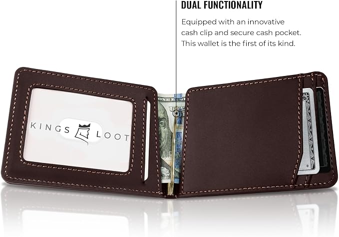 Kings Loot Wallet for Men | Minimalist Slim RFID Blocking Leather Design - Image 4