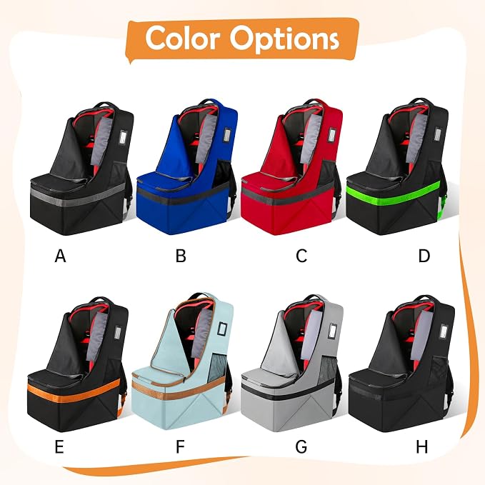 YOREPEK Car Seat Travel Bag, Padded Car Seats Backpack - Image 2