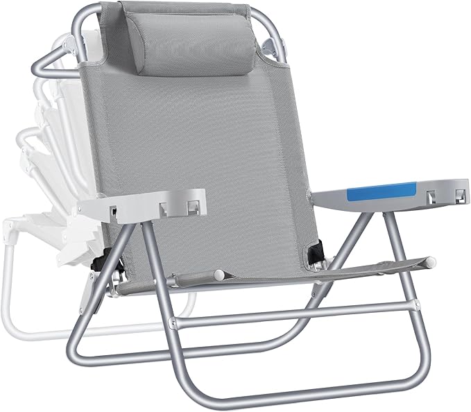 ICECO Backpacking Beach Chairs for Adults, 5 Positions Reclining Chair by ICECO