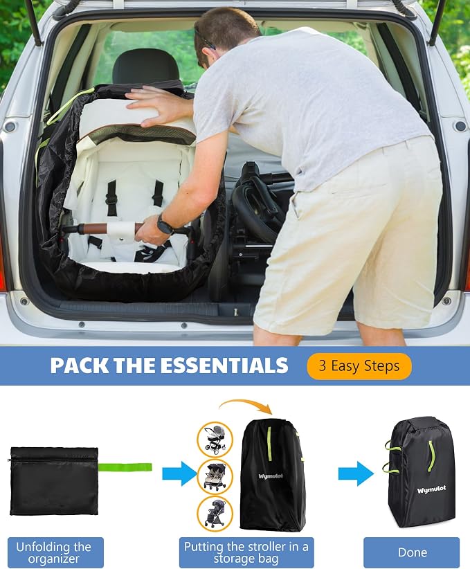 Large Stroller Bag for Airplane, Waterproof Stroller Travel Bag, Gate Check - Image 7