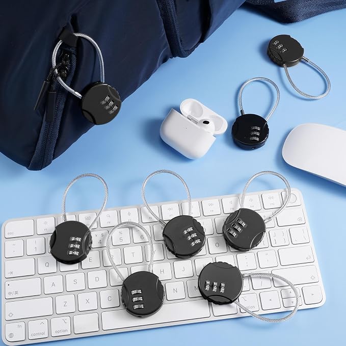 Therwen 36 Pcs Combination Lock 3 Digit Gym Waterproof Padlock Resettable Bag - Image 5
