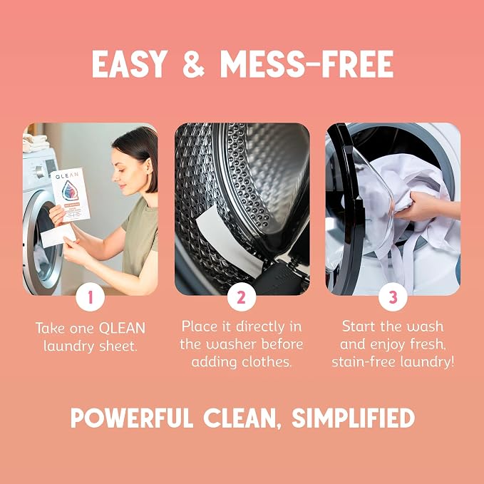 QLEAN Laundry Detergent Sheets – Travel Laundry Detergent Sheets, Eco-Friendly - Image 5