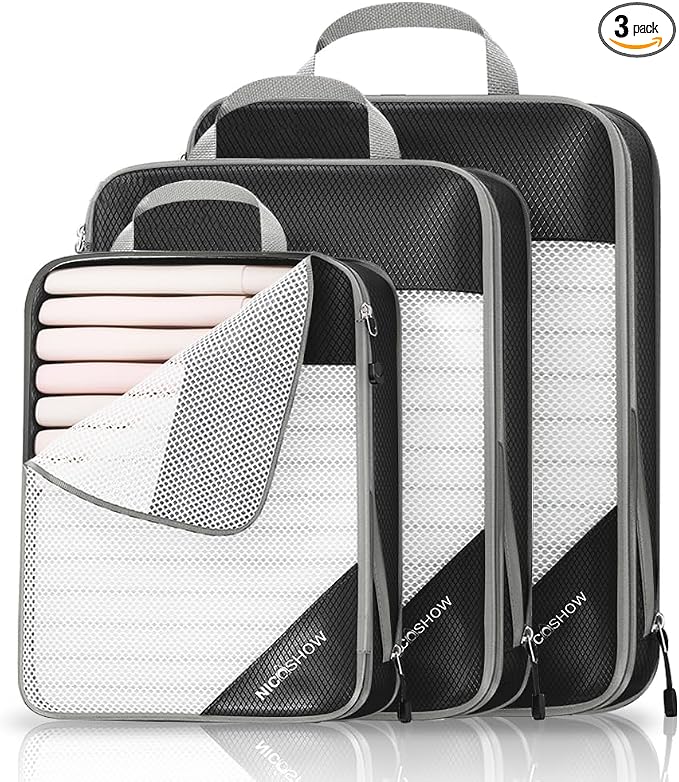3 Set Compression Packing Cubes by NICOSHOW