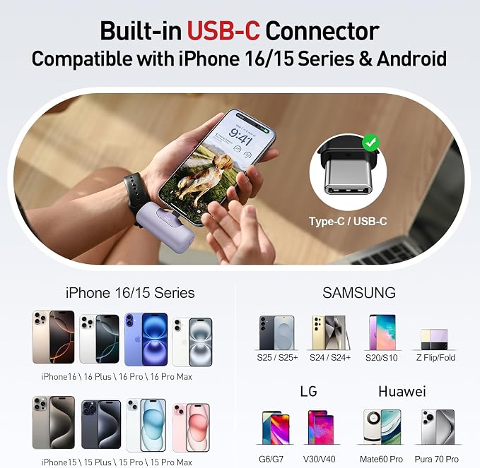 iWALK Portable Charger 5500mAh Next-Gen Small Power Bank 22.5W Fast Charging - Image 3