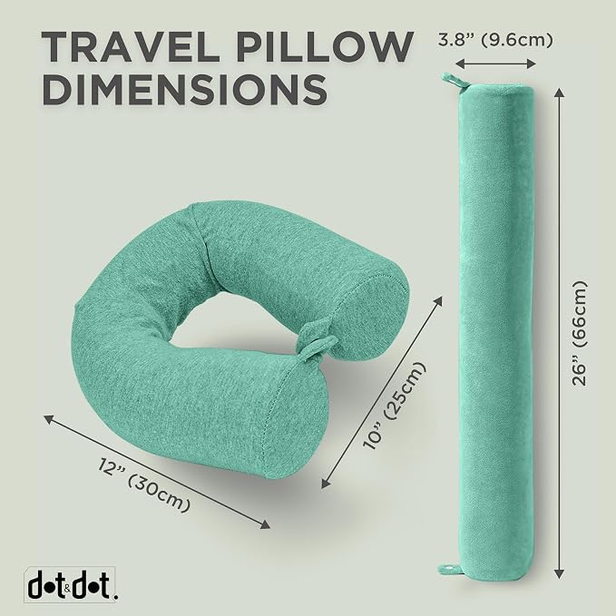 Dot&Dot Twist Memory Foam Travel Pillow - Image 6