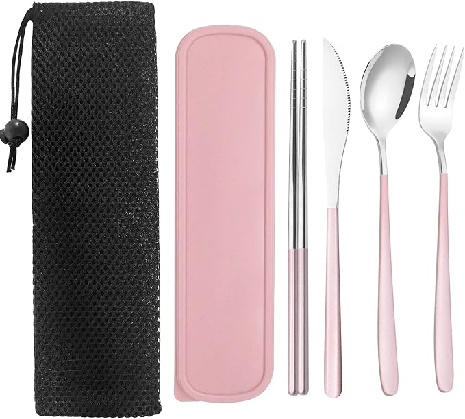 Portable Travel Utensils Set by TWUTGAYW