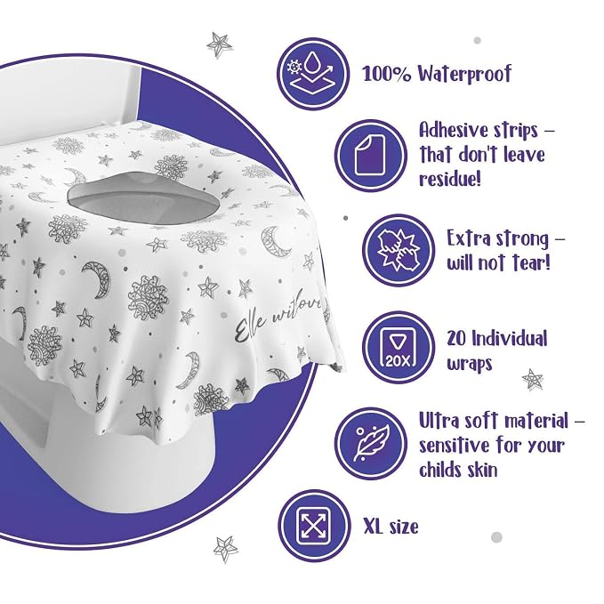 20 Pack Extra Large Disposable Toilet Seat Cover – Toddler Toilet Covers - Image 7