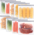 SPLF 9 Pack Reusable Gallon Freezer Bags, BPA Free 1 gallon Leakproof Silicone by SPLF
