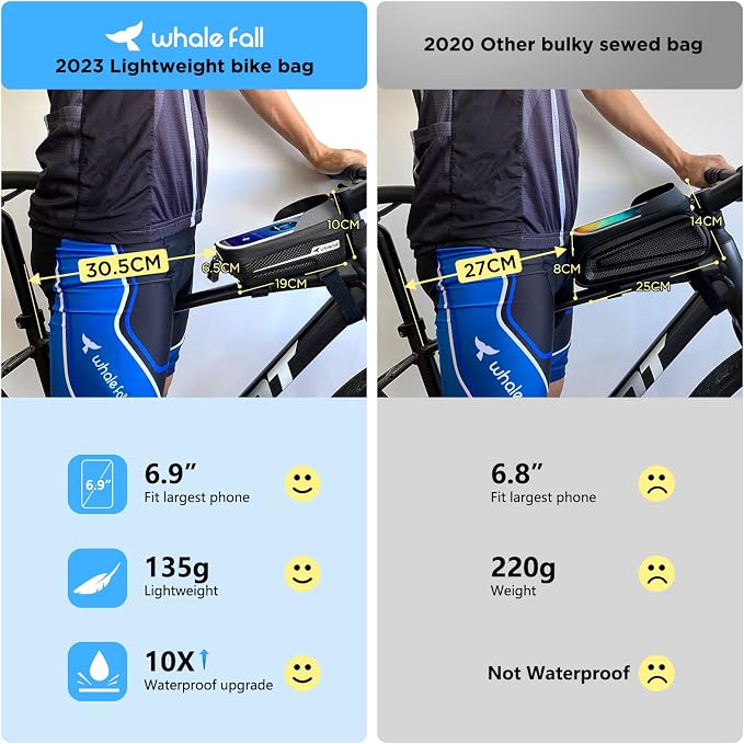 whale fall Hard Casing Bike Bag, Bike Accessories - Image 7