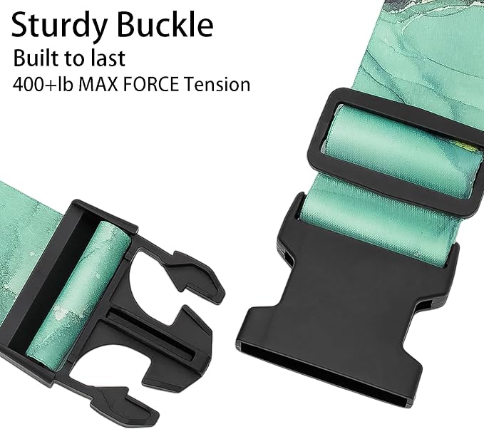 Greenstone Luggage Straps for Suitcases, Adjustable Luggage Travel Belt to Keep - Image 4