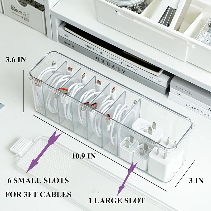 Yesesion 2 Pack Cord Organizer Box - Image 4