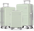 SHOWKOO Luggage Sets 3 Piece Hardside Expandable Suitcase by SHOWKOO