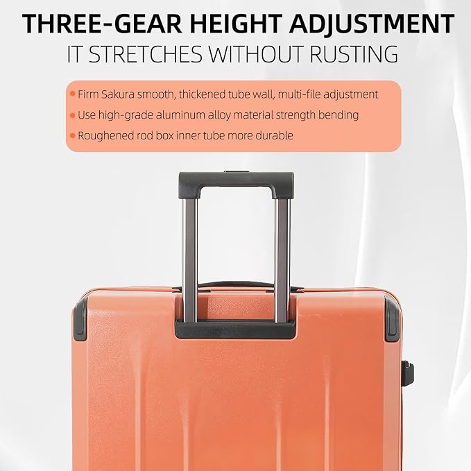 Carry On Luggage, 20Inch Top Opening Airline Approved ABS+PC Hard Shell - Image 7