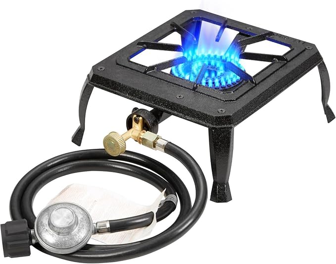 Vivicreate Single burner cast iron flame camping stove, include CSA listed by Vivicreate