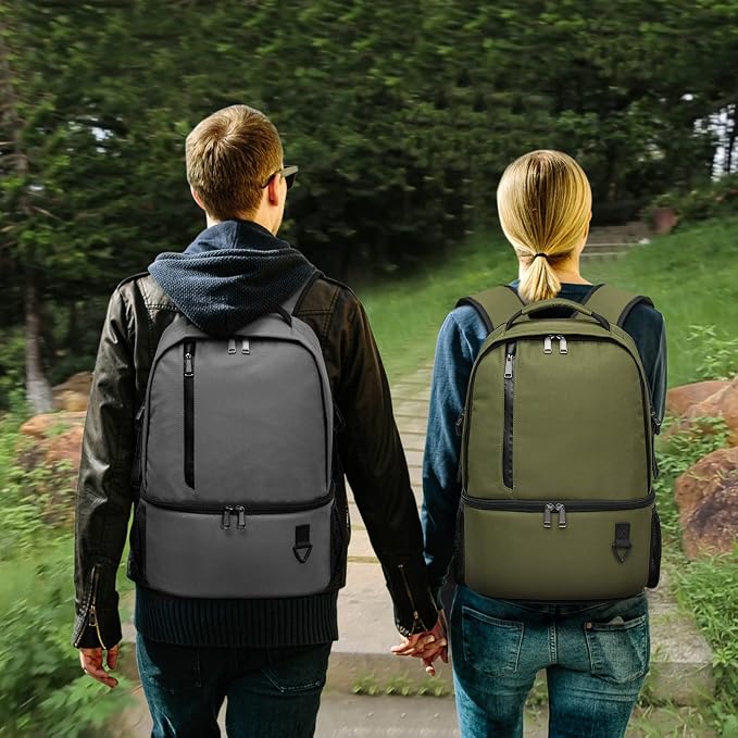 TUGUAN Insulated Cooler Backpack 38 Cans Double Deck Leakproof Lightweight Soft - Image 2