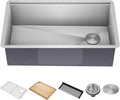 KRAUS Kore 32-Inch Undermount Workstation 16 Gauge Single Bowl Stainless Steel by KRAUS