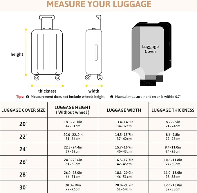 OrgaWise Clear Luggage Cover, For Suitcase Tsa Approved Transparent TPU - Image 2