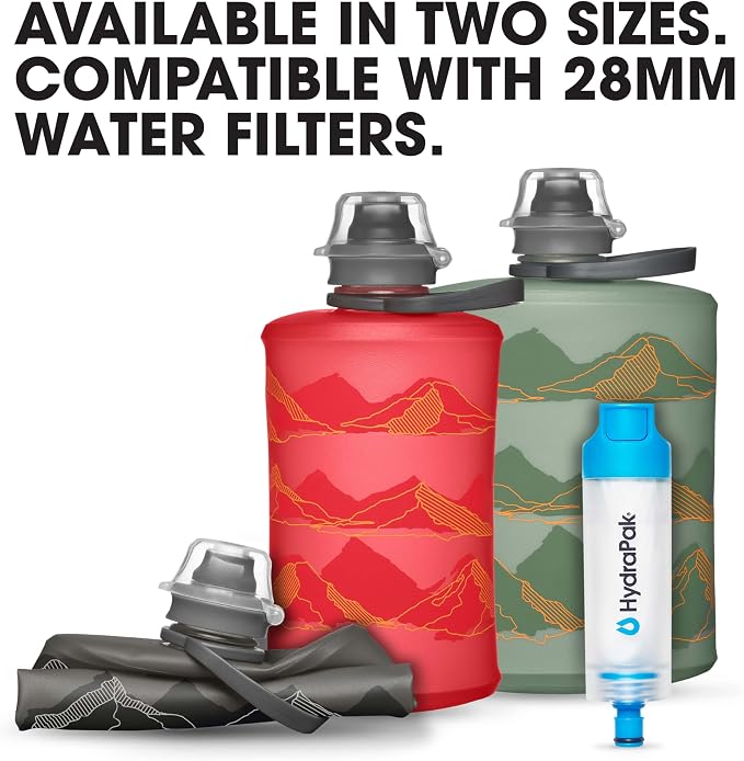 HydraPak Stow - Collapsible Backpacking Water Bottle - BPA Free, Ultra Light - Image 5