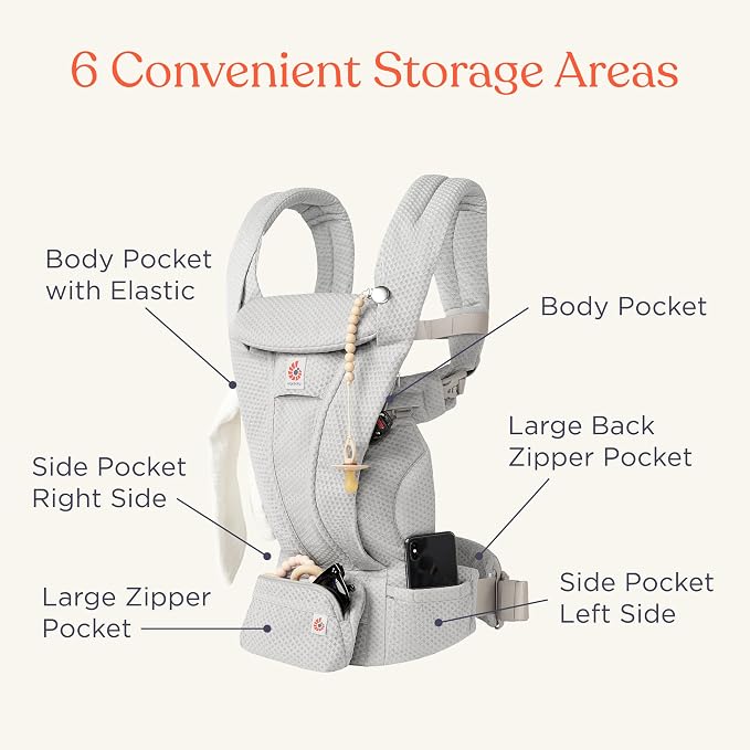 Ergobaby Omni Deluxe Baby Carrier Newborn to Toddler - Image 5