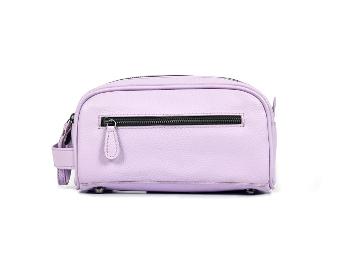 10" Premium Leather Toiletry Travel Pouch - Image 3
