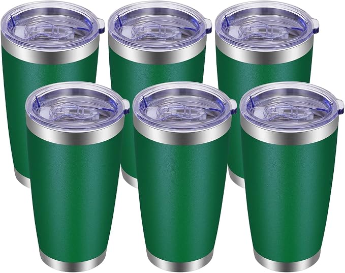 VEGOND 20oz Tumbler with Lid and Straw Stainless Steel Tumbler Cup Bulk Vacuum by VEGOND