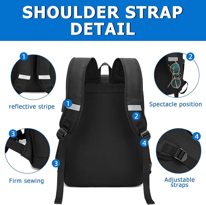 HFSX Vintage College Laptop Backpack - Image 6