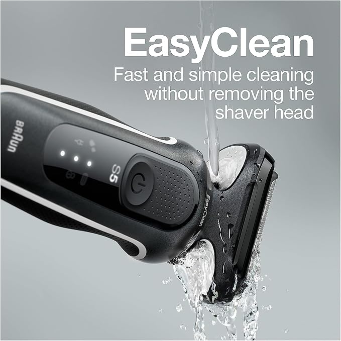 Braun Electric Razor for Men, Waterproof Foil Shaver, Series 5 5050cs, Wet & - Image 6