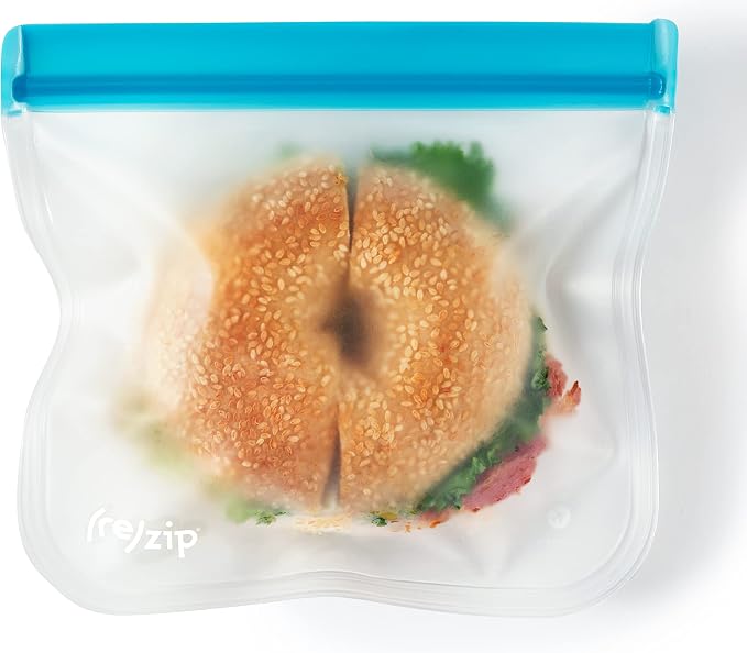 zip 10-Pack Reusable Sandwich Lunch Bags | BPA-Free, Food Grade, Freezer Safe - Image 2