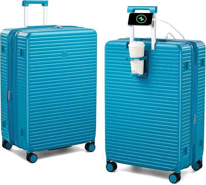 28 Inch Luggage Hard Shell Suitcases, Expandable Travel Checked Luggage 28 Inch by HanTrip