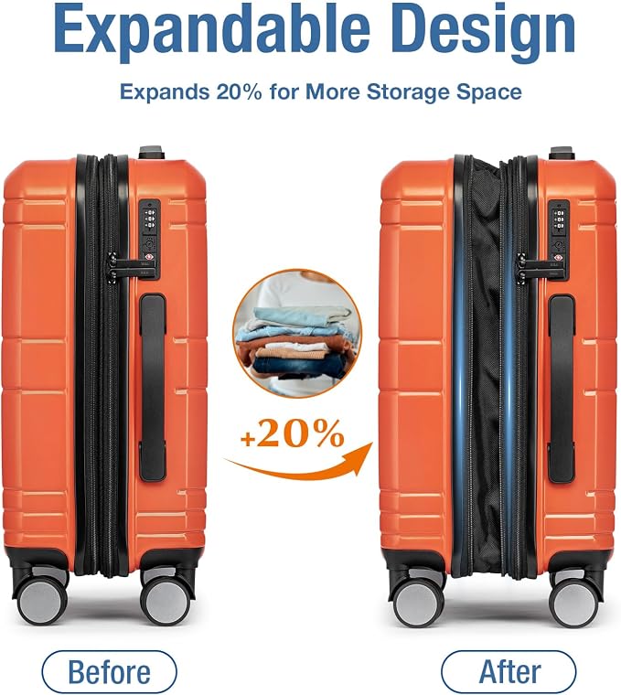 KYME Carry On Luggage 22x14x9 Airline Approved - Image 2