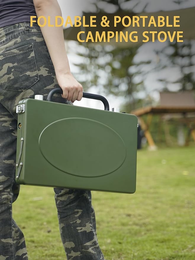 ONLYFIRE Portable Camping Stove 2-Burner, Propane Camp Stove - Image 7