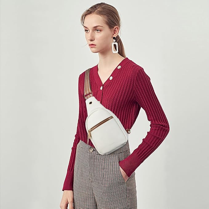 Telena Small Sling Bag for Women Leather Crossbody Fanny Packs Chest Bag for - Image 2