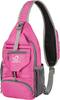 WATERFLY Packable Small Crossbody Sling Backpack Shoulder Chest Bag Daypack by Waterfly
