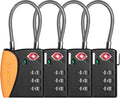 pack all TSA Approved Cable Luggage Locks, 3 Digit Combination Padlocks by packall