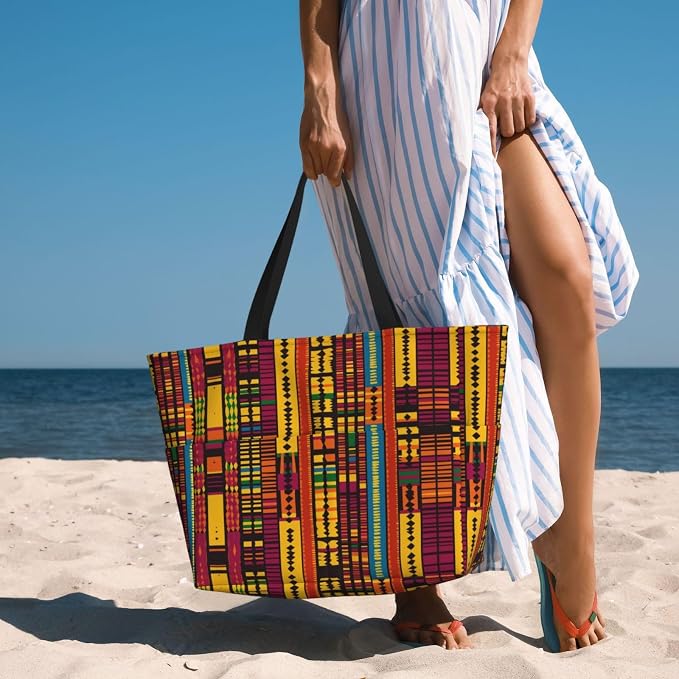 Beach Bag for Women Beach Tote Bag Waterproof Sandproof Large Bags - Image 6