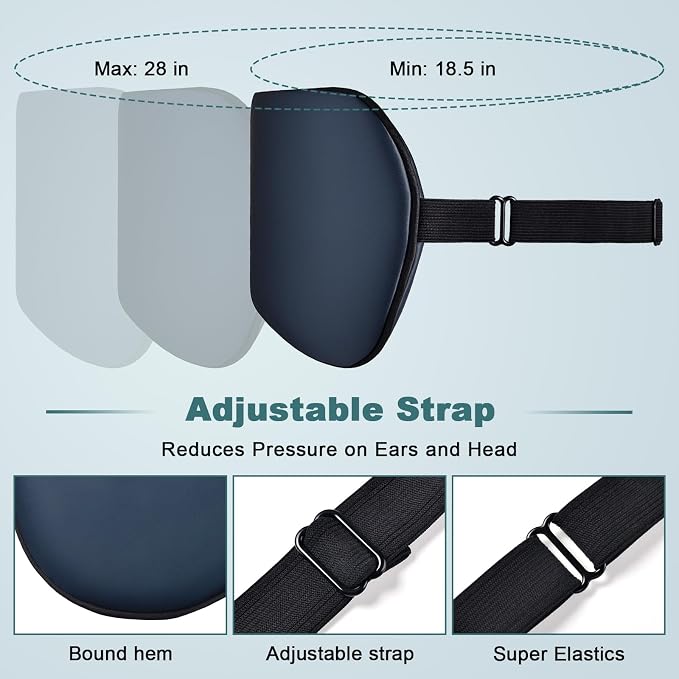 Sleep Mask, Real Natural Pure Silk Eye Masks - Image 7