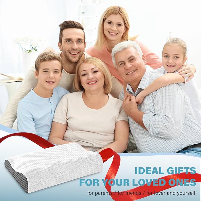 2 Pack Memory Foam Cooling Bed Pillows - Image 8