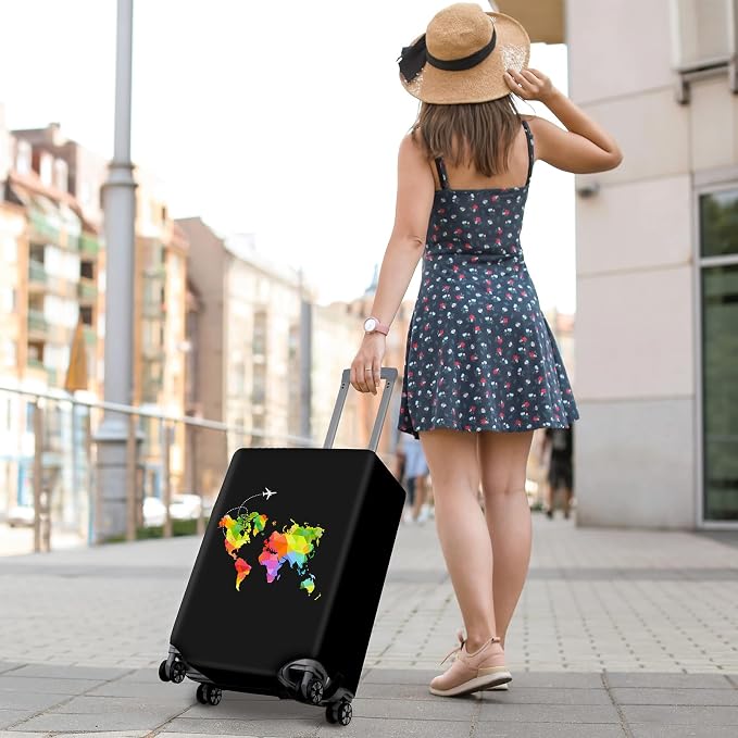 Pink Dino Suitcase Luggage Cover, Thick Suitcase Cover - Image 7