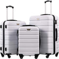 Coolife Luggage 3 Piece Set Suitcase Spinner Hardshell Lightweight TSA Lock) by COOLIFE