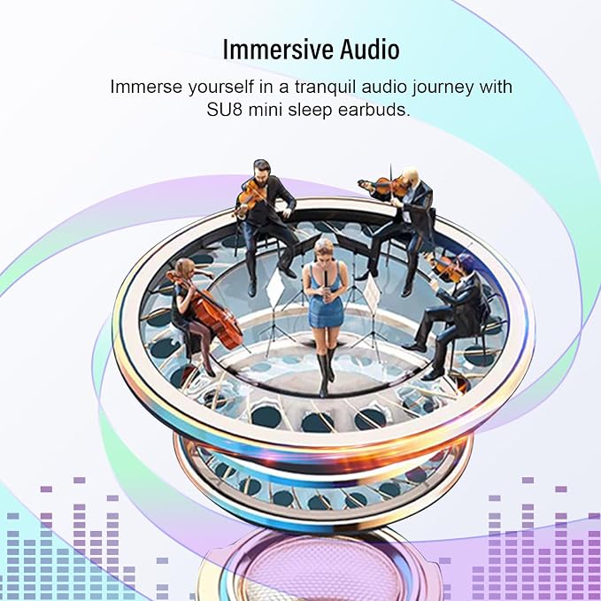 Sleep Earbuds Bluetooth 5.4 in Ear Light-Weight Headphones, Mini Sleep - Image 2