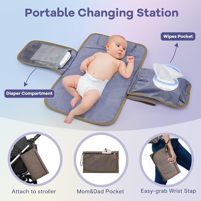 RUVALINO Diaper Bag Backpack, Large Capacity, Waterproof - Image 8