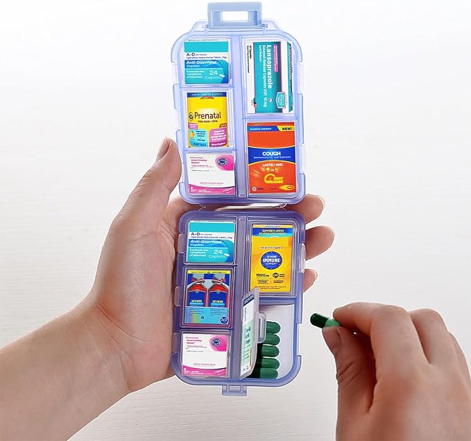 Small Pill Case Travel Pill Box Cute Pill Organizer - Image 3