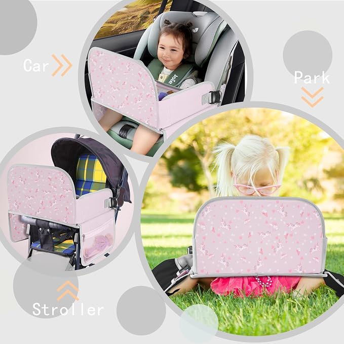 MENZOKE Kids Travel Tray, Car Seat Tray - Image 8