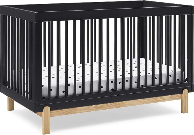Delta Children Poppy 4-in-1 Convertible Crib, Midnight Grey/Natural by DeltaChildren