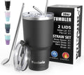 30 oz Travel Coffee Tumbler Cup, Double Wall Stainless Steel Reusable Spill by Pandaria